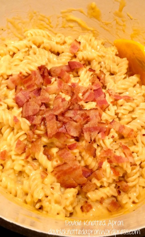 Loaded Mac and Cheese - Add Bacon - Double Knotted Apron